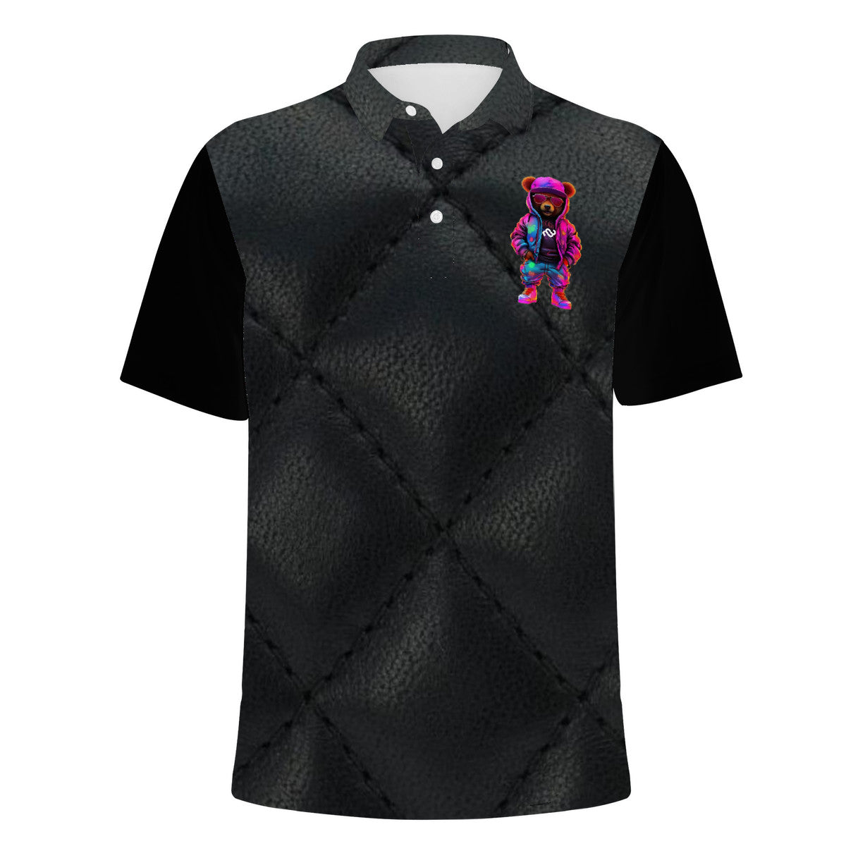 Money Bushae Swag Bear D60 All Over Print Polo Shirt