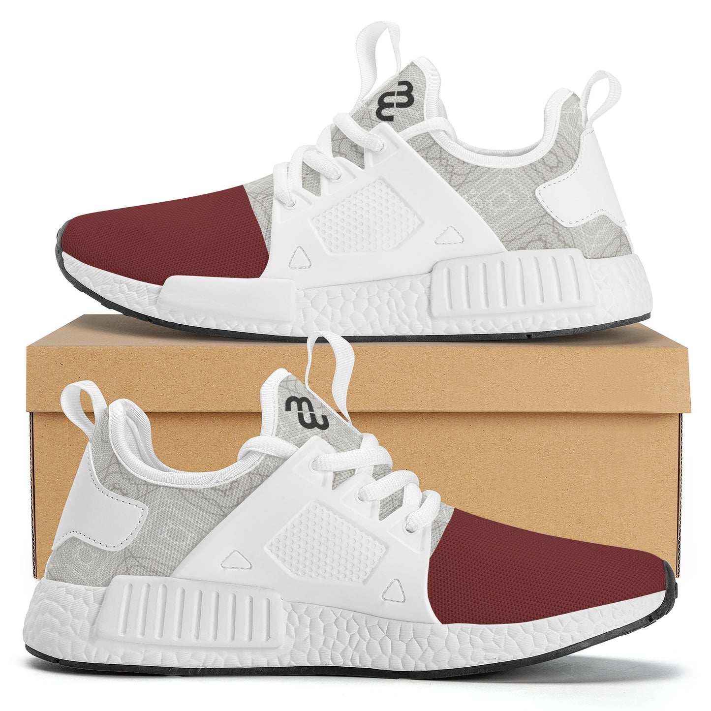 Money Bushae Burgundy  SF_S49 Comfortable Race Sneakers