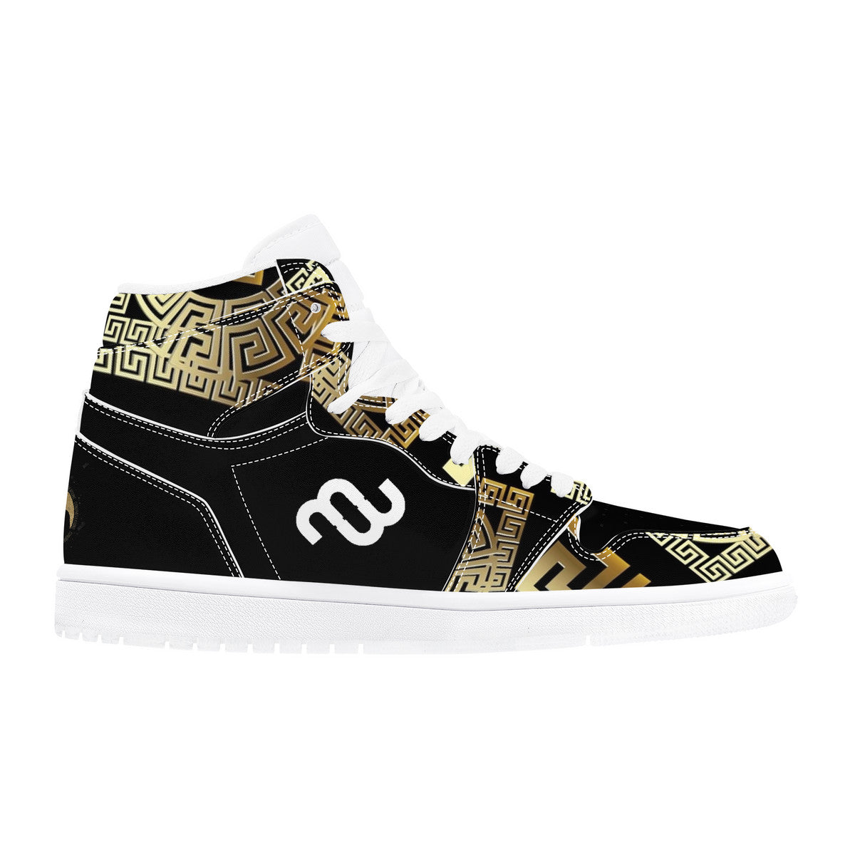 Money Bushae 45 D17 High Top Synthetic Leather Sneaker