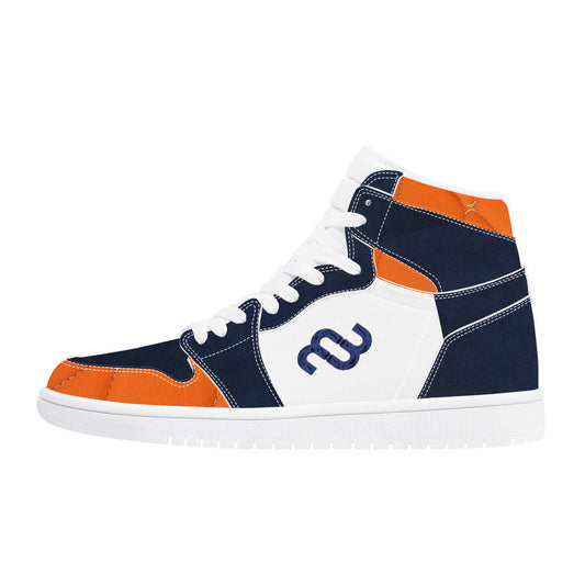 Money Bushae D17 High Top Synthetic Leather Sneaker