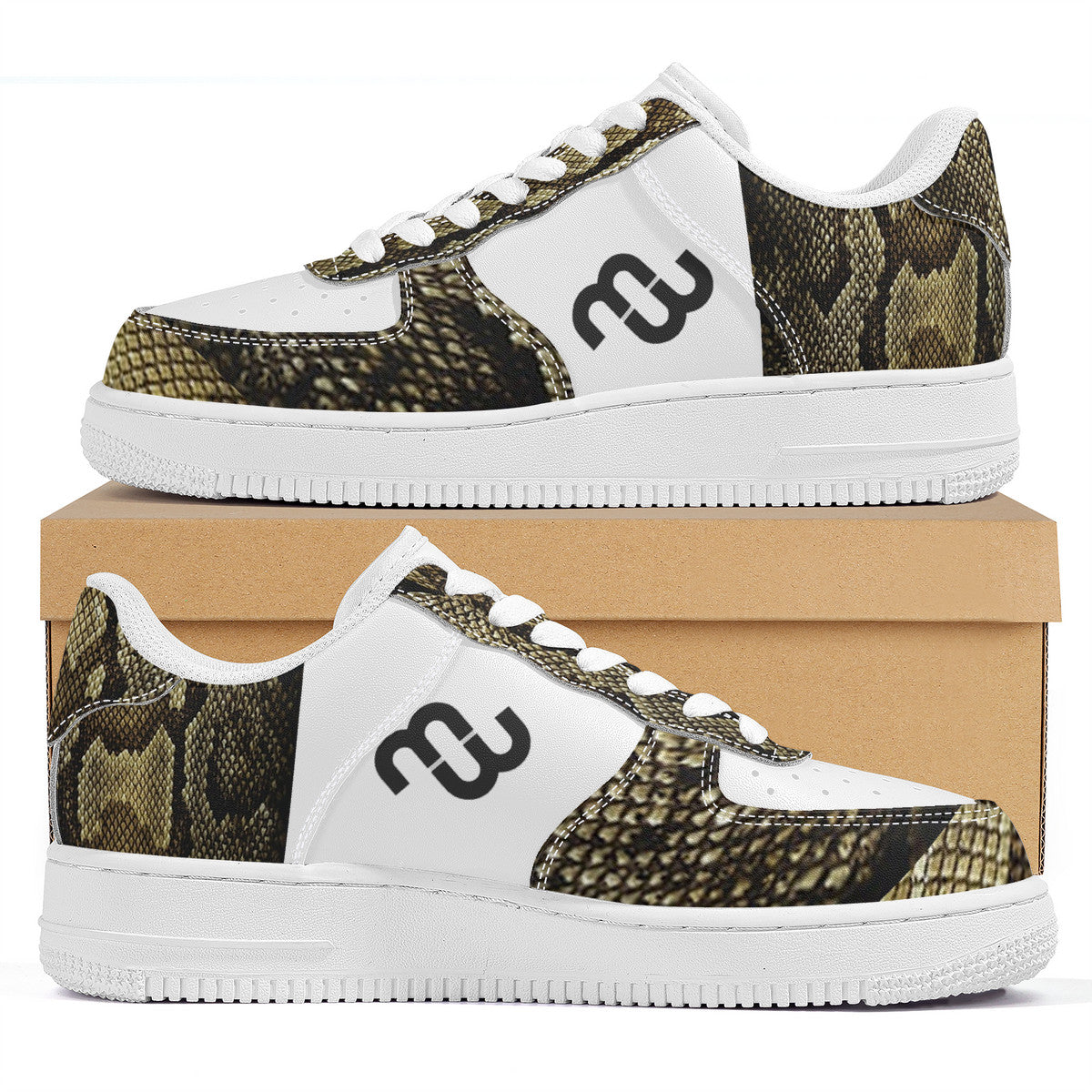 Money Bushae Snake skin print SF_F8 Low Top Unisex Sneaker