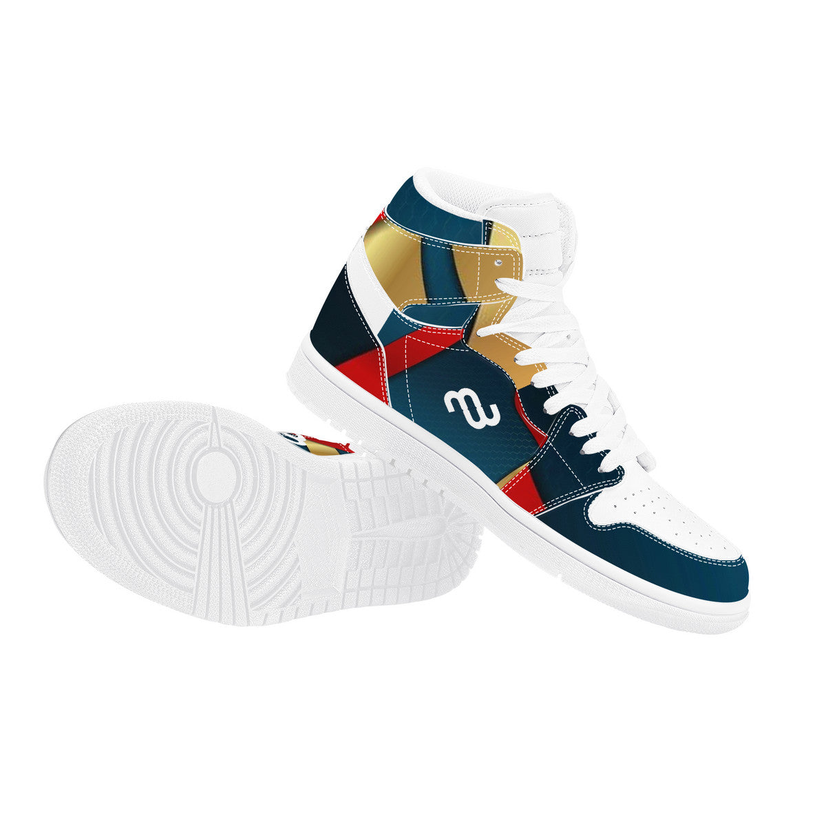 Money Bushae D17 High Top Synthetic Leather Sneaker