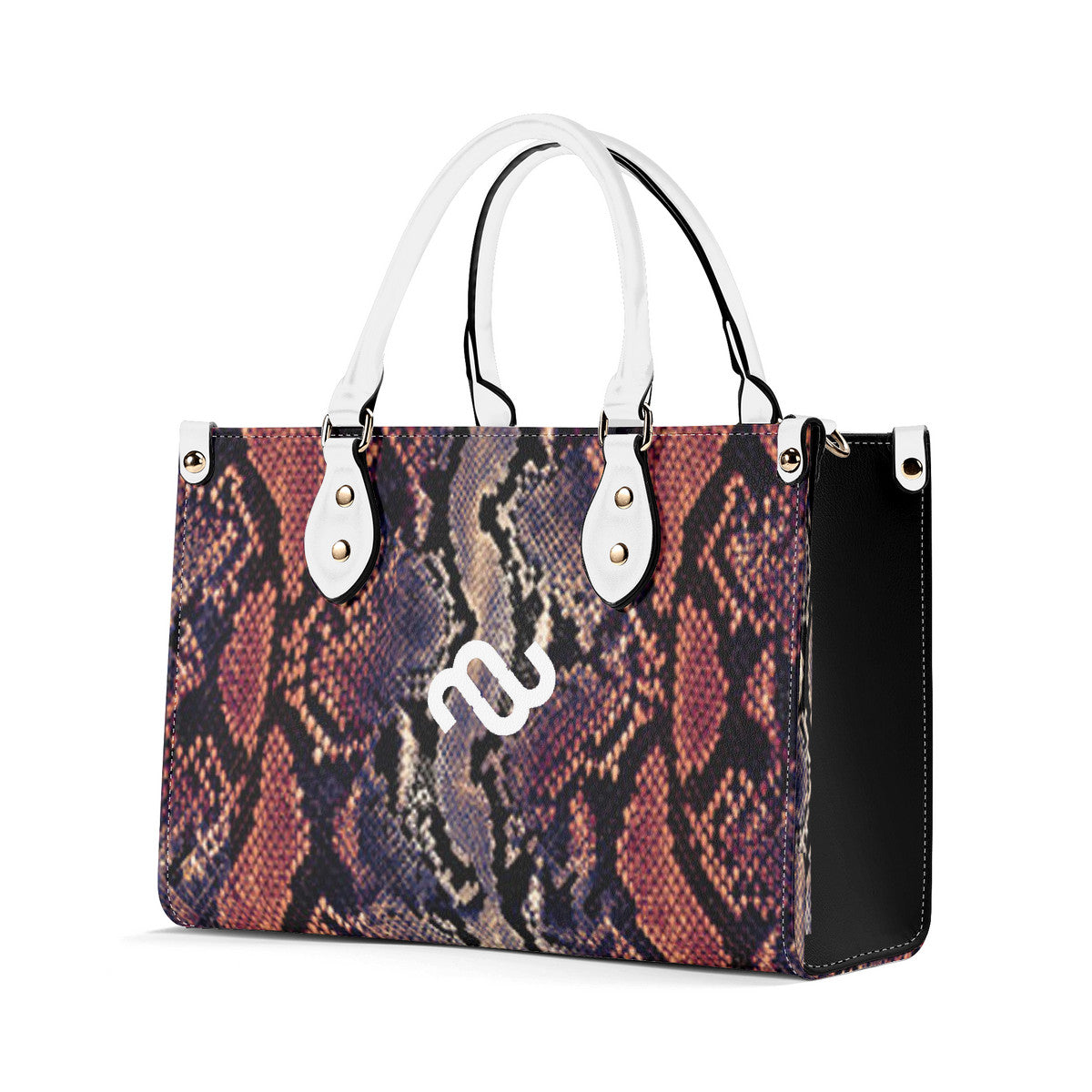 Money Bushae Snake Skin Multiple Sizes Upgraded Luxury Women PU Leather Handbag