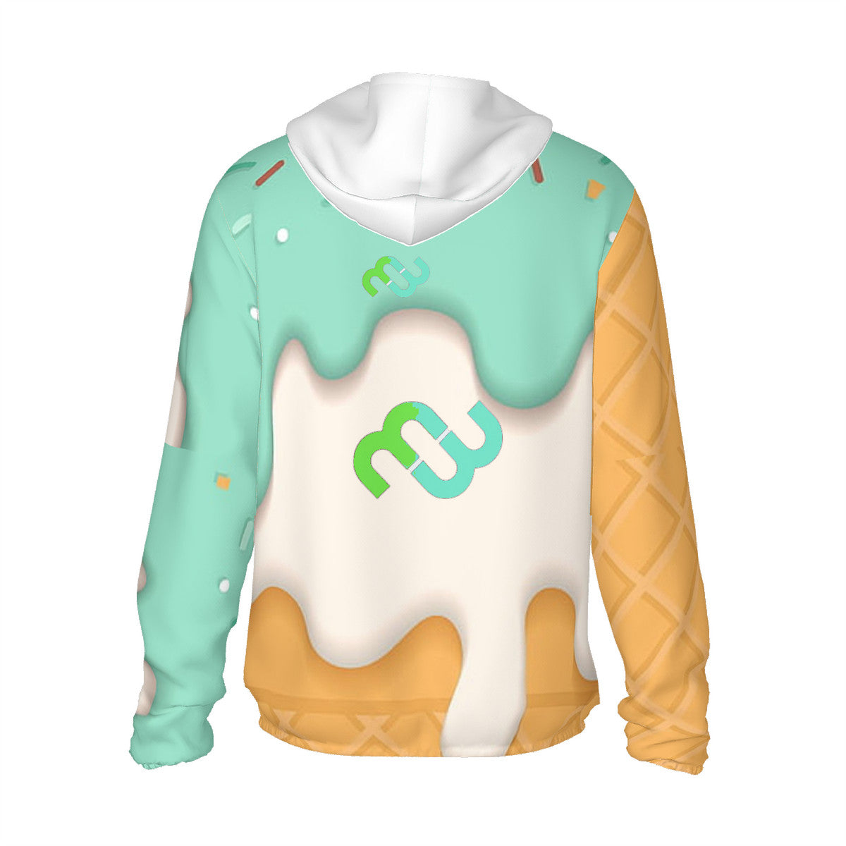 Money Bushae ice cream cone mint HC_F1 Sun Protective Lightweight Zipper Hoodie