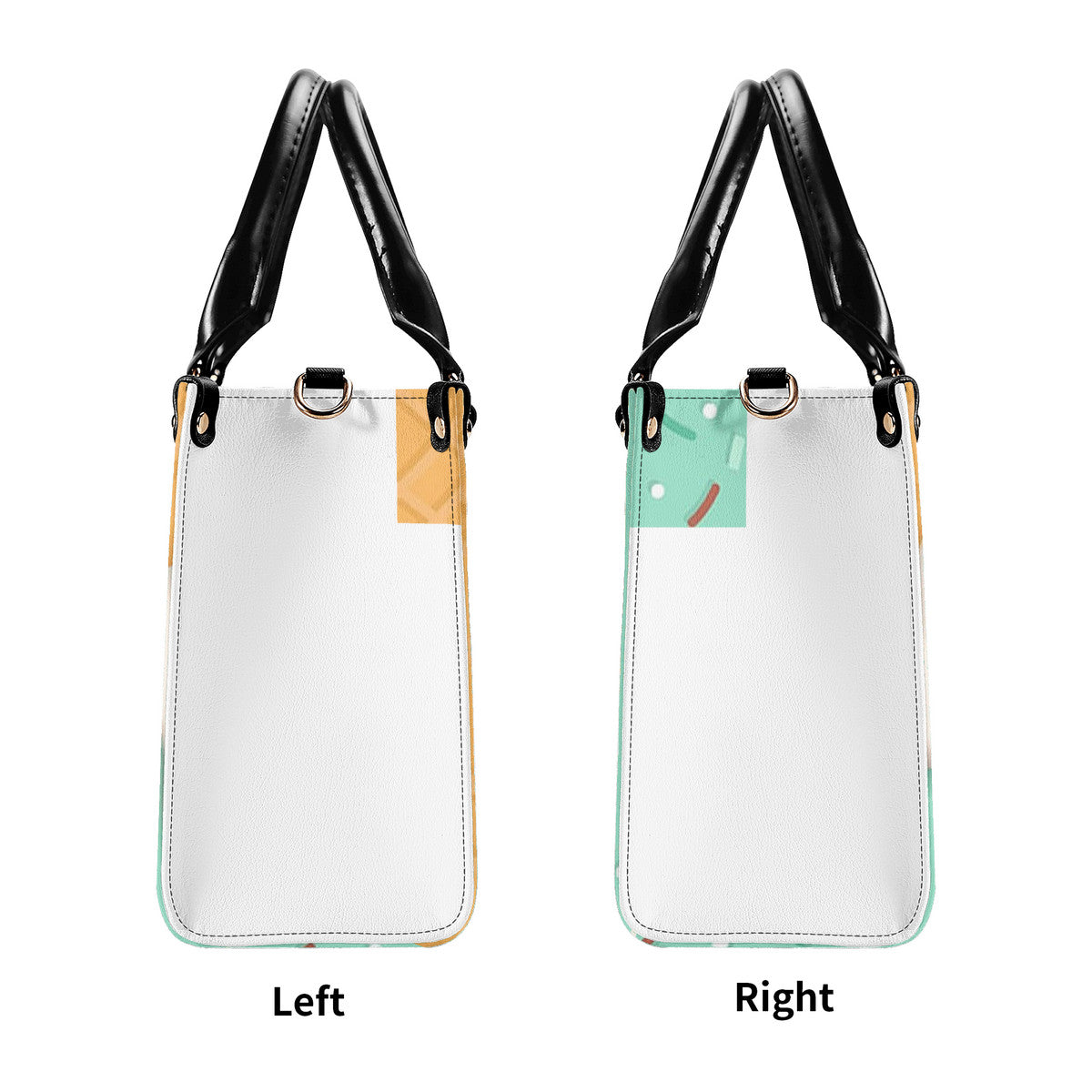 Ice cream cone mint Multiple Sizes Upgraded Luxury Women PU Leather Handbag