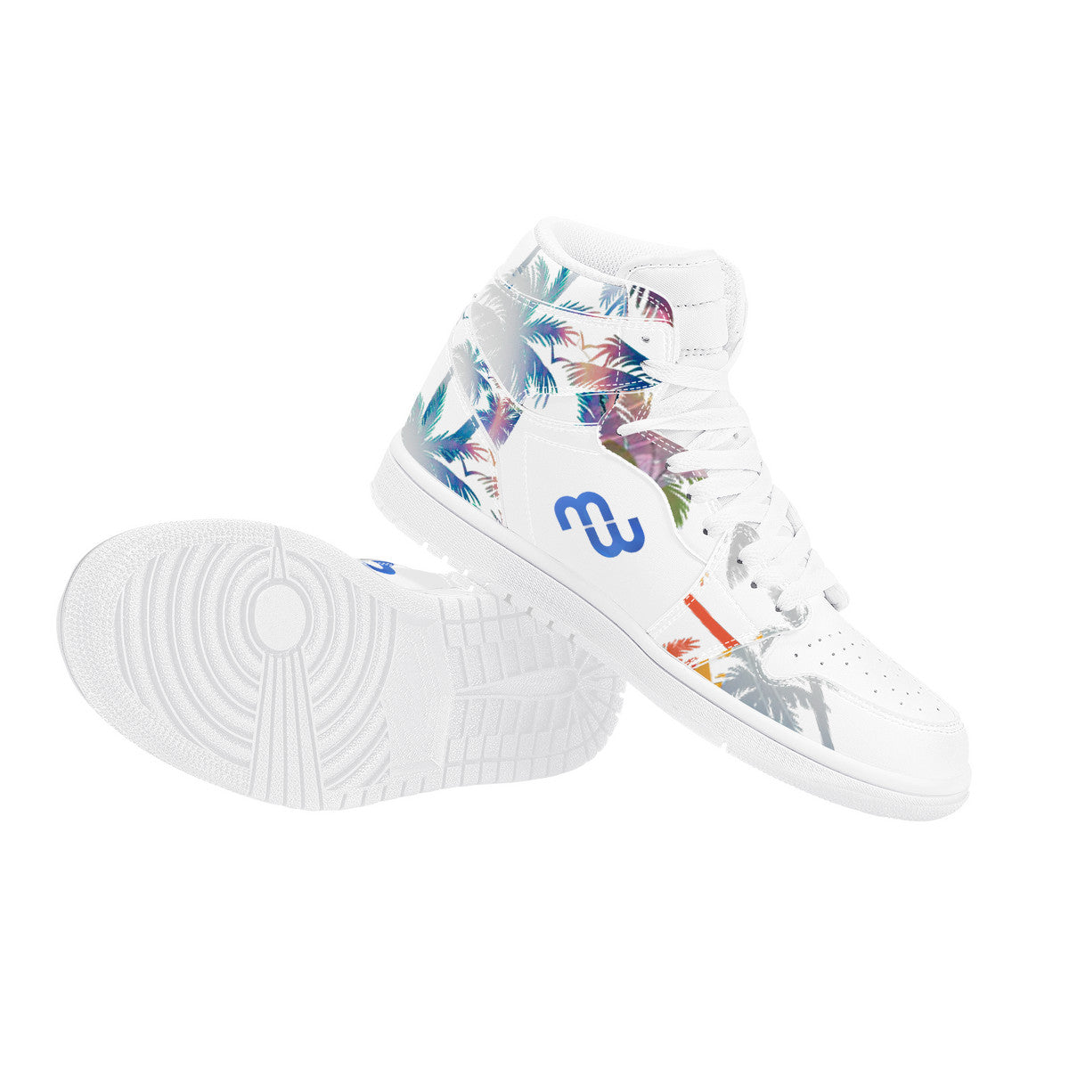 Money Bushae D17 High Top Synthetic Leather Sneaker