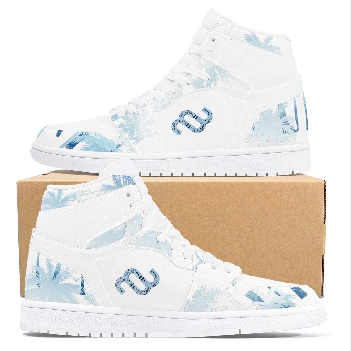 Money Bushae D17 High Top Synthetic Leather Sneaker