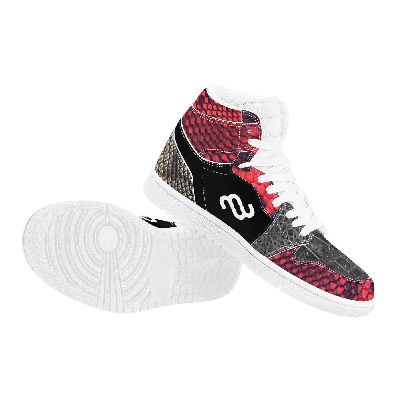 Money Bushae D17 High Top Synthetic Leather Sneaker