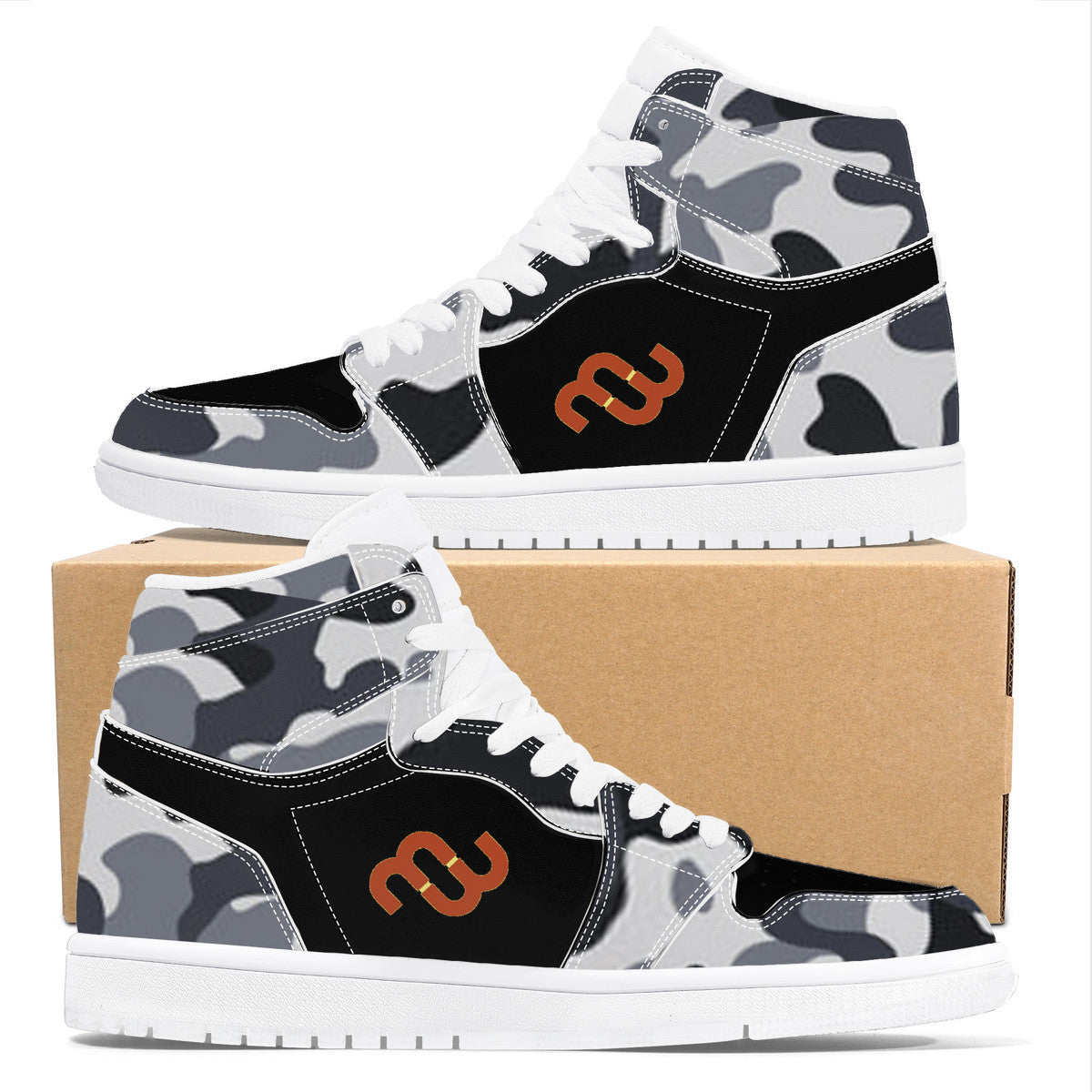 Money Bushae D17 High Top Synthetic Leather Sneaker