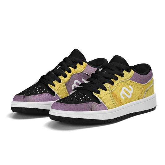 Money Bushae Children Low-Top Synthetic Leather Sneakers