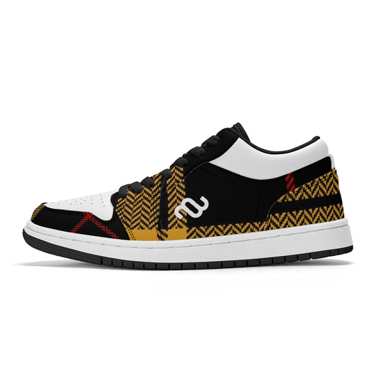 Money Bushae SF_S40 Unisex Low Top Skateboard Sneakers - Black