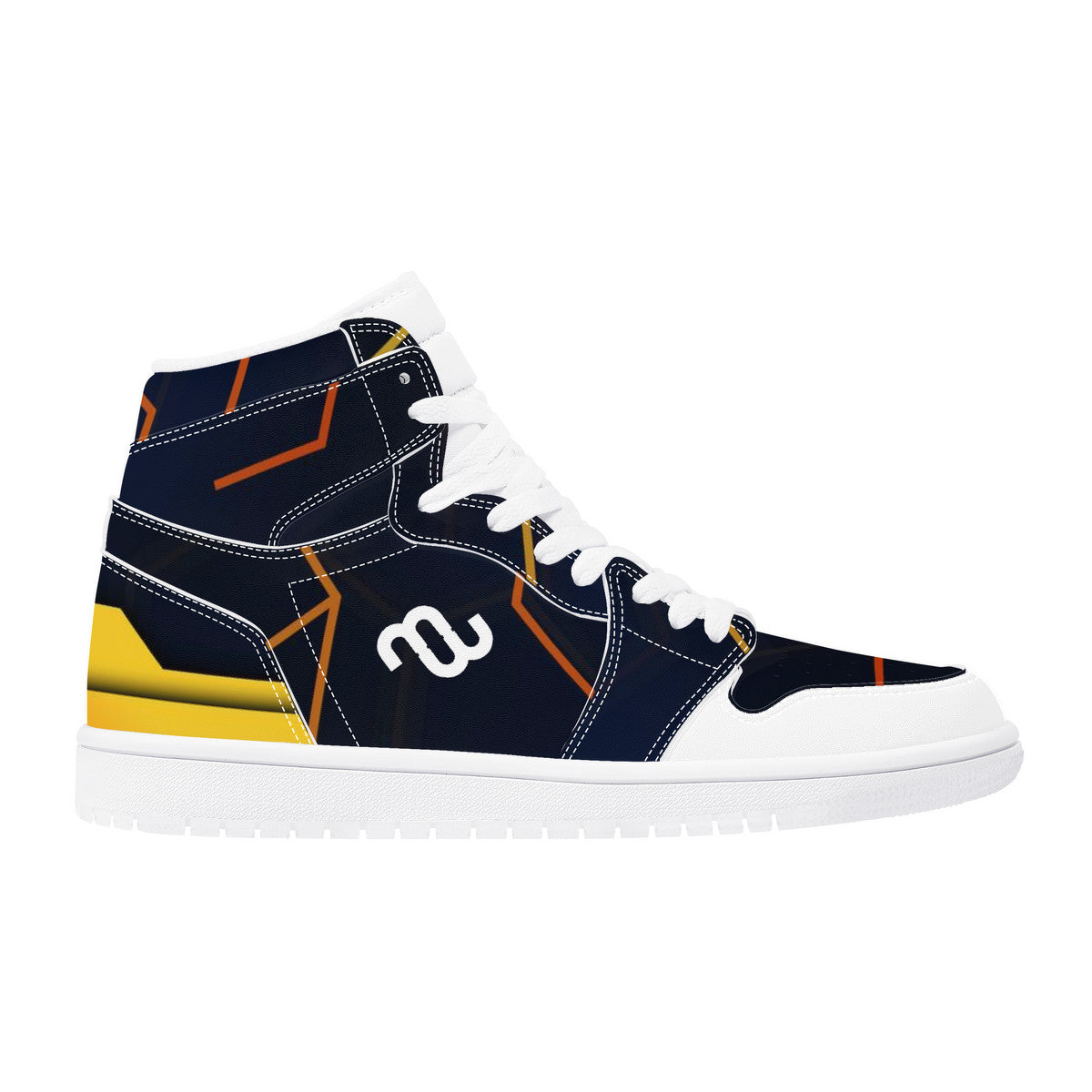 Money Bushae D17 High Top Synthetic Leather Sneaker