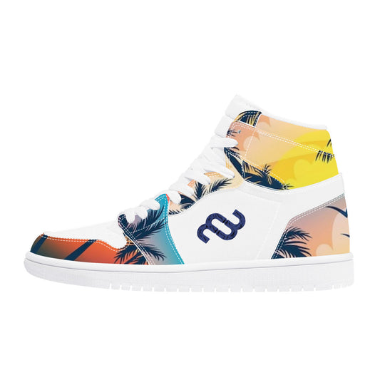 Money Bushae D17 High Top Synthetic Leather Sneaker