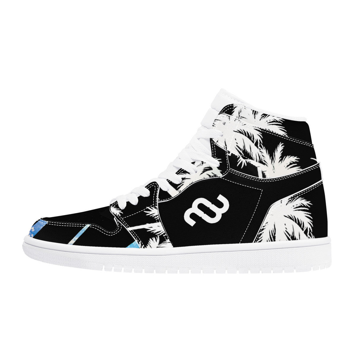 Money Bushae D17 High Top Synthetic Leather Sneaker