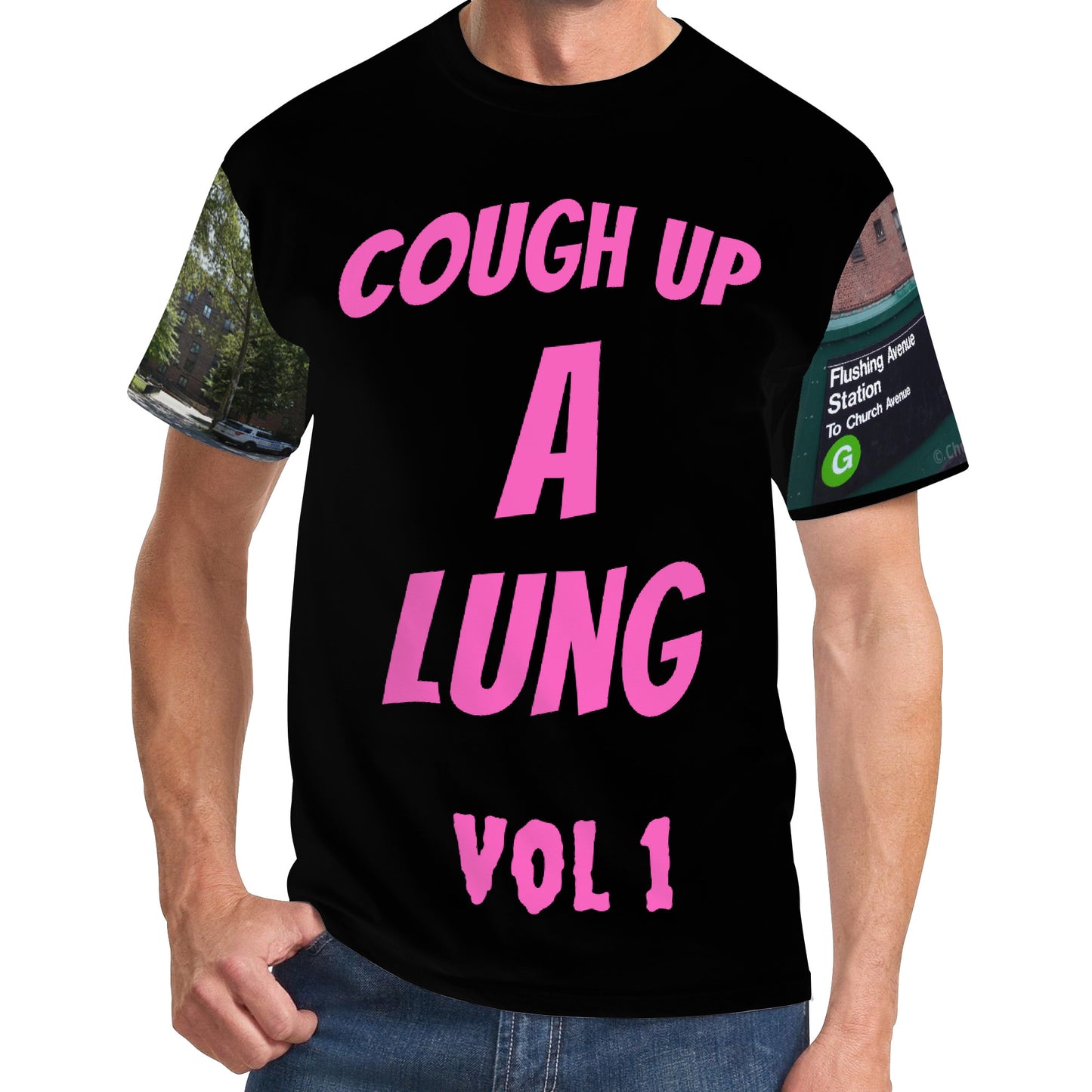 Marcy pj's cough up a lung D61 Men's All Over Print T-Shirt