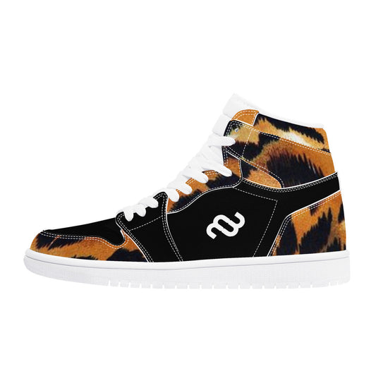 Money Bushae tiger D17 High Top Synthetic Leather Sneaker