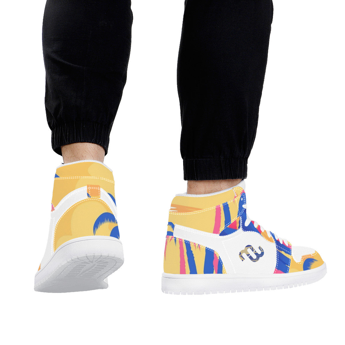 Money Bushae D17 High Top Synthetic Leather Sneaker