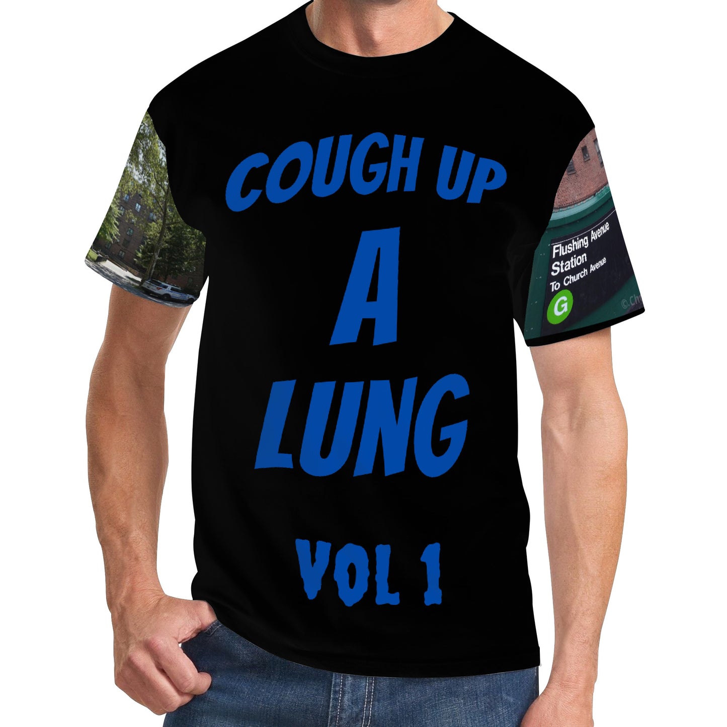 Marcy pj's cough up a lung D61 Men's All Over Print T-Shirt