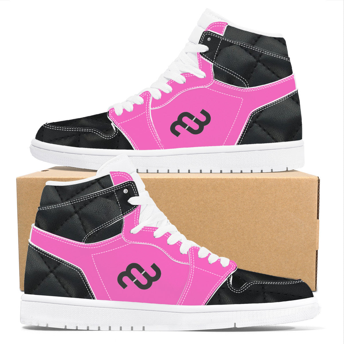 Money Bushae D17 High Top Synthetic Leather Sneaker