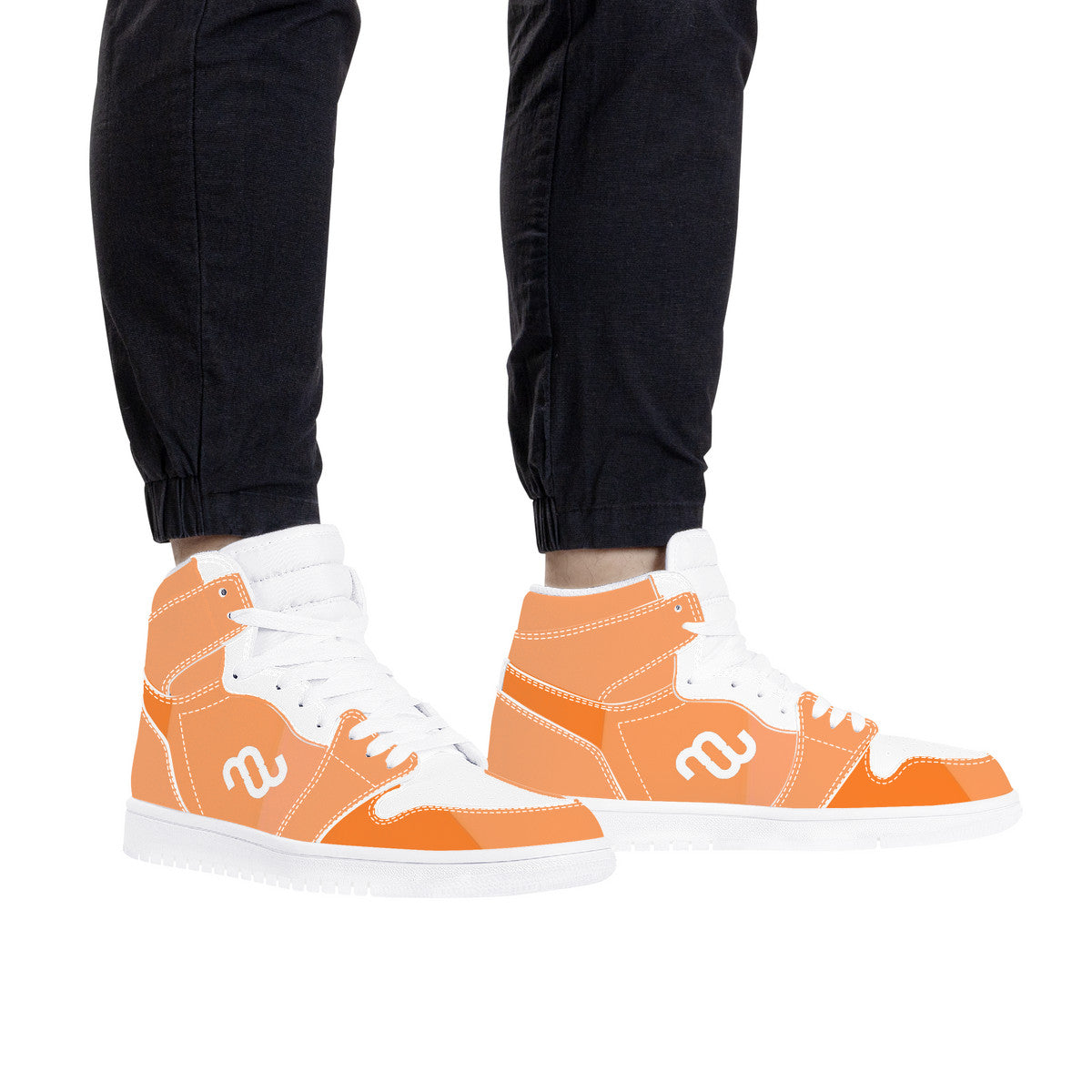 Money Bushae D17 High Top Synthetic Leather Sneaker