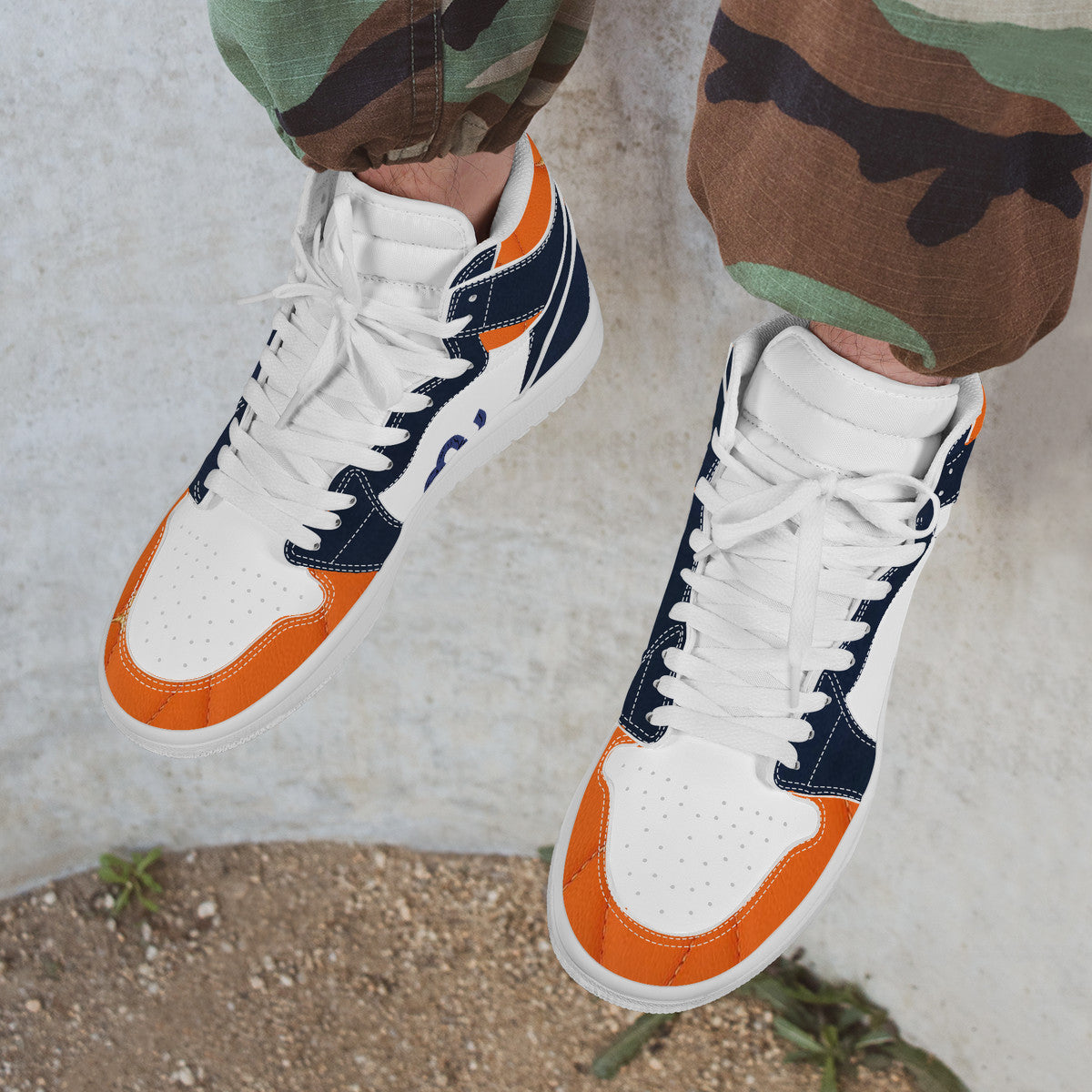 Money Bushae D17 High Top Synthetic Leather Sneaker