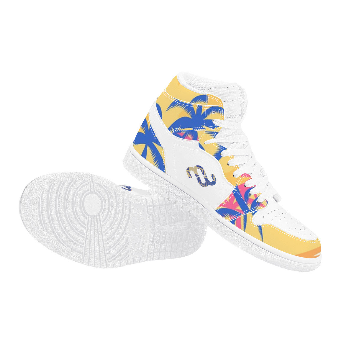 Money Bushae D17 High Top Synthetic Leather Sneaker