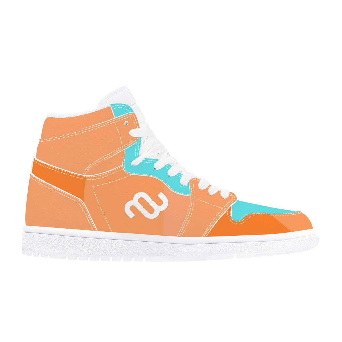 Money Bushae D17 High Top Synthetic Leather Sneaker