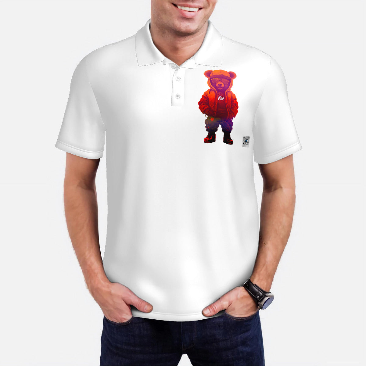 Money Bushae Men’s All Over Print Polo Shirt