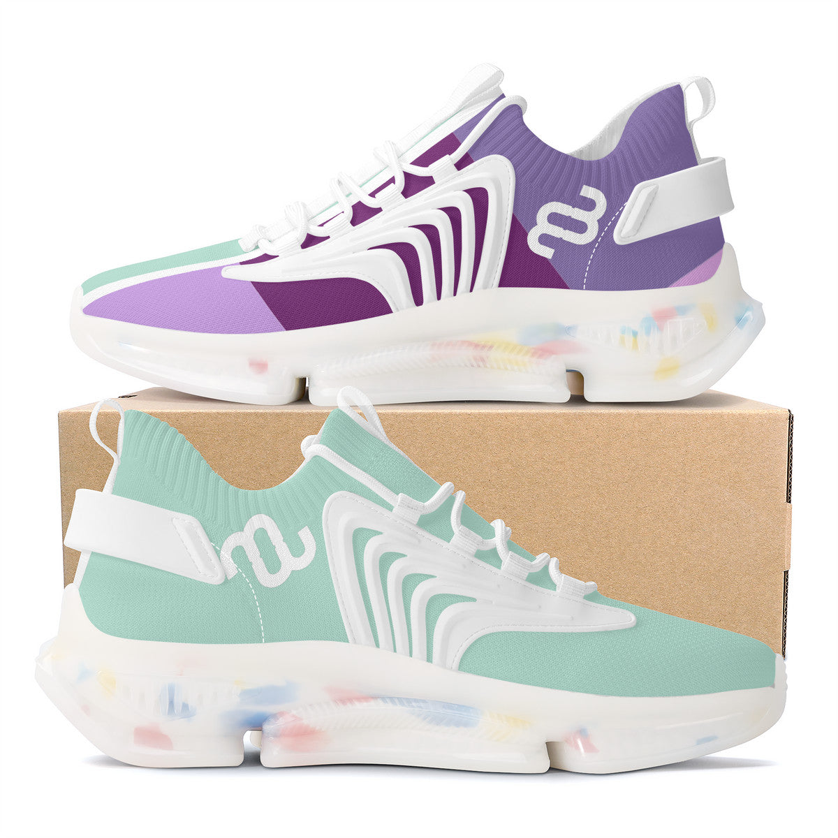 Money Bushae SF_S35 Air Max React Sneakers - White