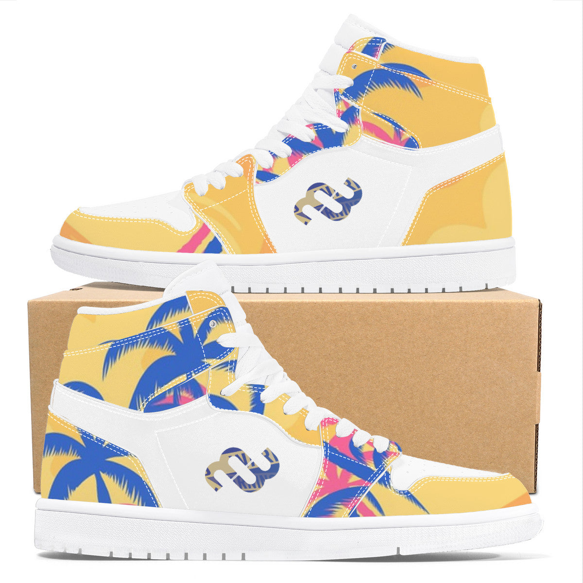 Money Bushae D17 High Top Synthetic Leather Sneaker