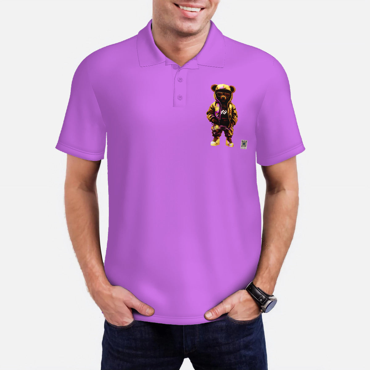 Money Bushae Men’s All Over Print Polo Shirt