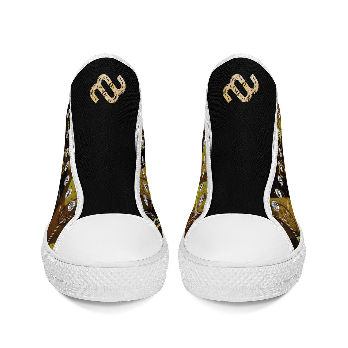 Money Bushae FWS High-Top Canvas Shoes With Customized Tongue - White