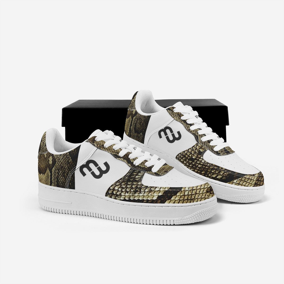 Money Bushae Snake skin print SF_F8 Low Top Unisex Sneaker