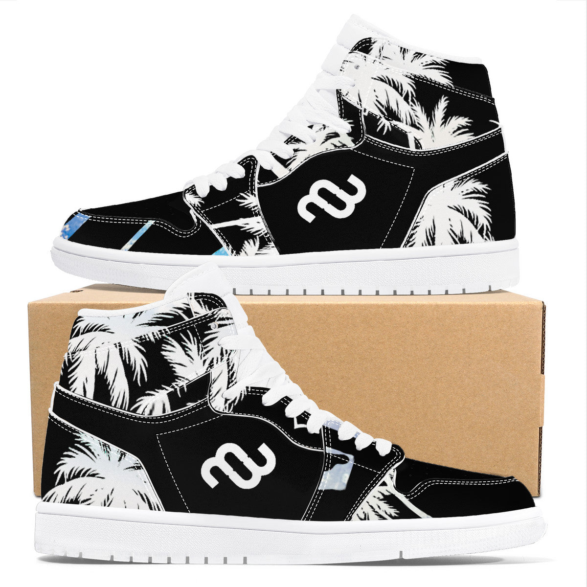 Money Bushae D17 High Top Synthetic Leather Sneaker