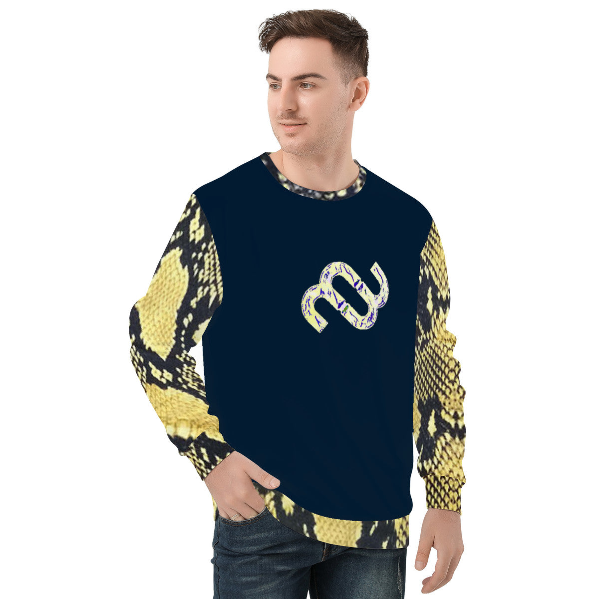 Money Bushae D85 Men's All Over Print Sweater