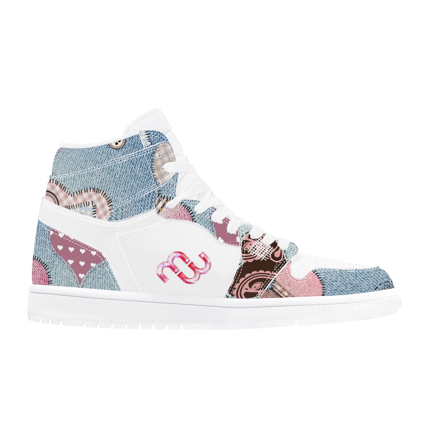 Money Bushae D17 High Top Synthetic Leather Sneaker