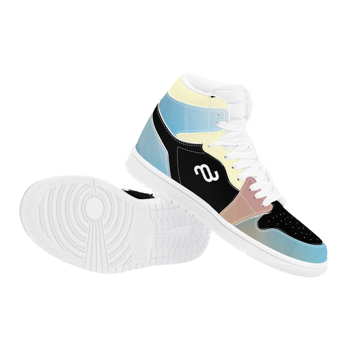 Money Bushae D17 High Top Synthetic Leather Sneaker