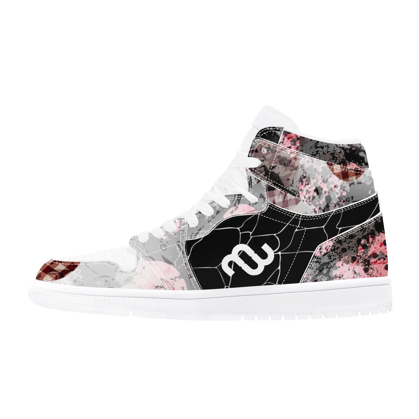 Money Bushae D17 High Top Synthetic Leather Sneaker