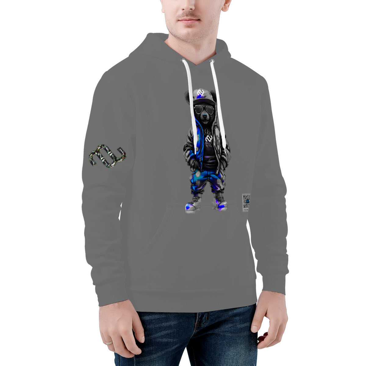 Money Bushae Swagg bear D55 Men's All Over Print Hoodie