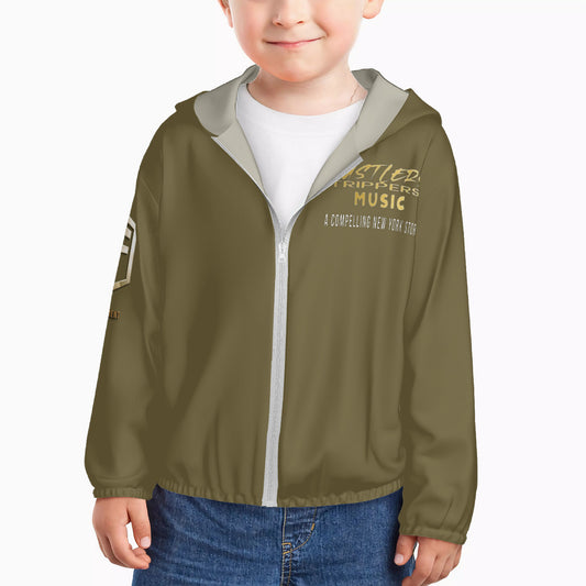 Hsm HC_F2 Kids Sun Protective Lightweight Zipper Hoodie