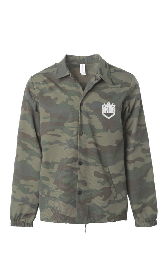 MB Water Resistant Windbreaker Coaches Jacket Camo