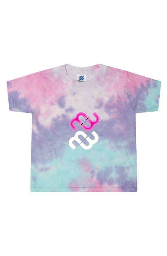 MB Tie-Dye Cotton Candy Ladies' Cropped T-Shirt