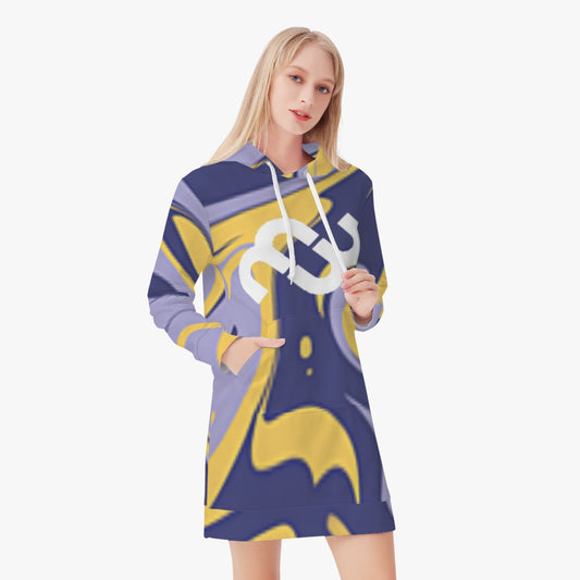 226. Women's AOP Hoodie Dress