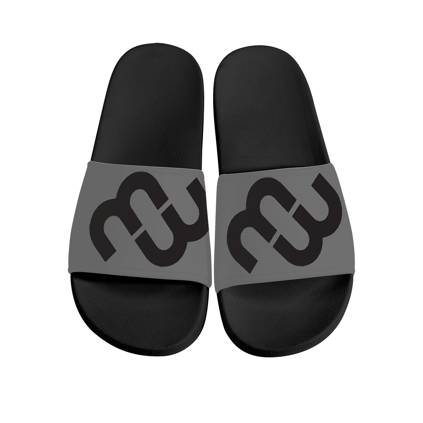 Money Bushae D30 Slide Sandals - Black and Grey