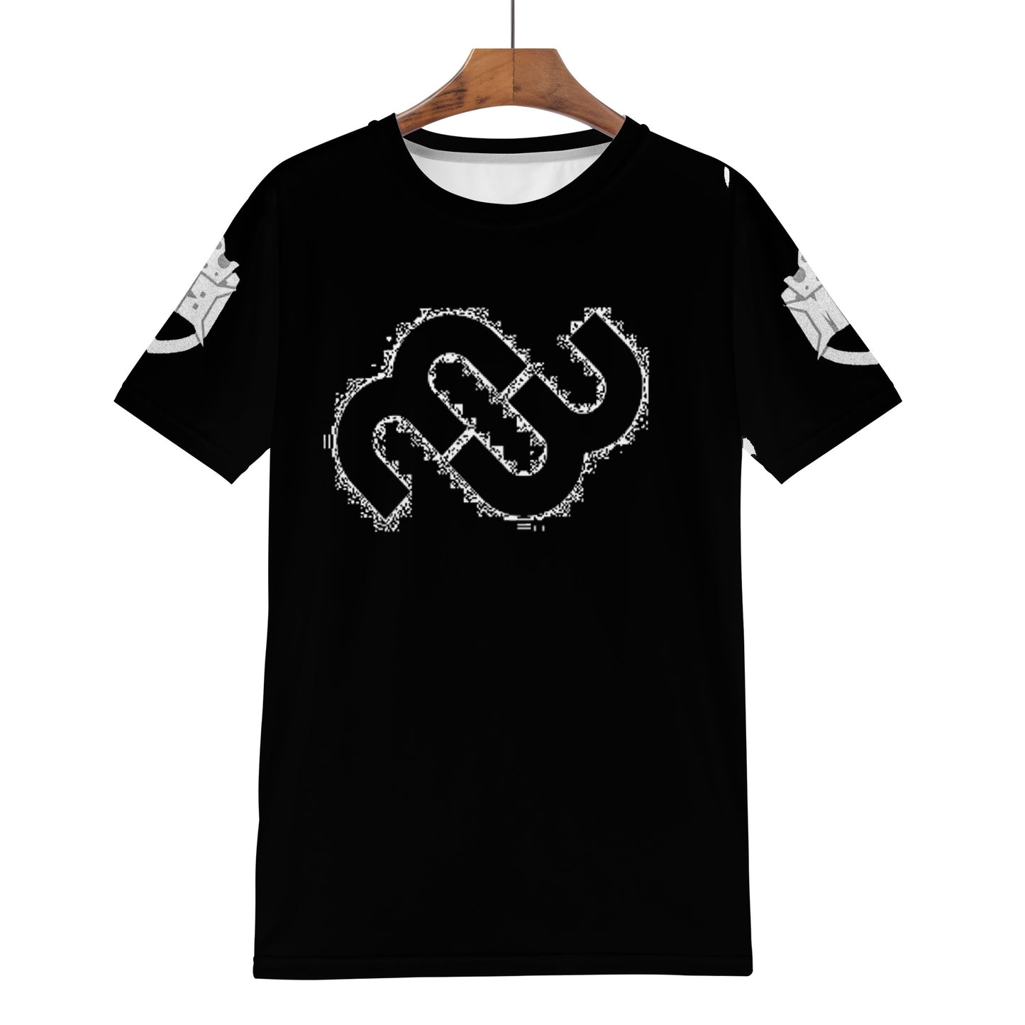 Money Bushae D61 Men's Black and White T-Shirt