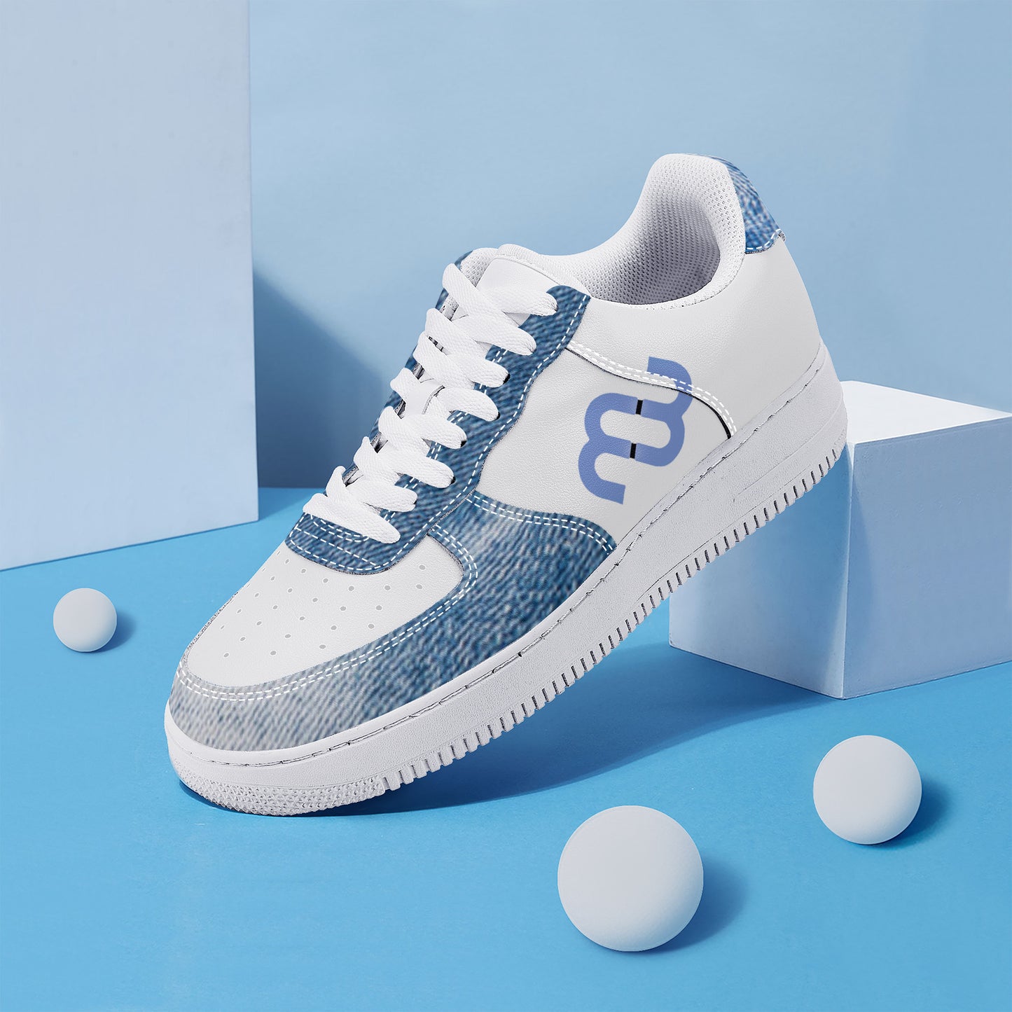 Money Bushae Denim SF_F8 Low Top Unisex Sneaker
