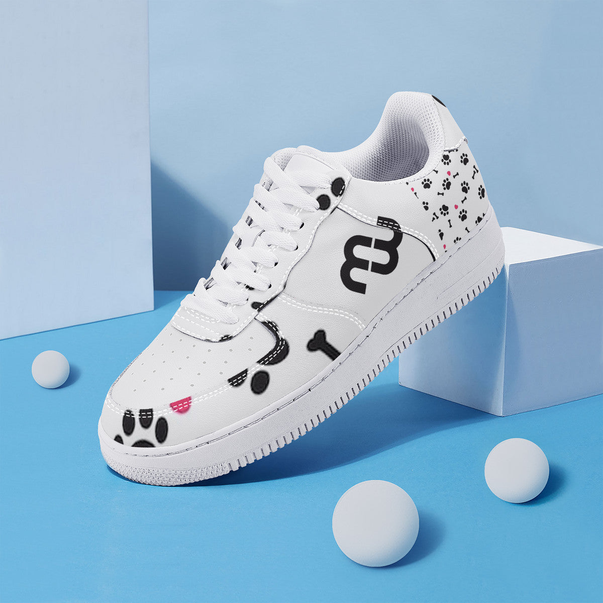 Money Bushae SF_F8 Low Top Unisex Sneaker puppy paws