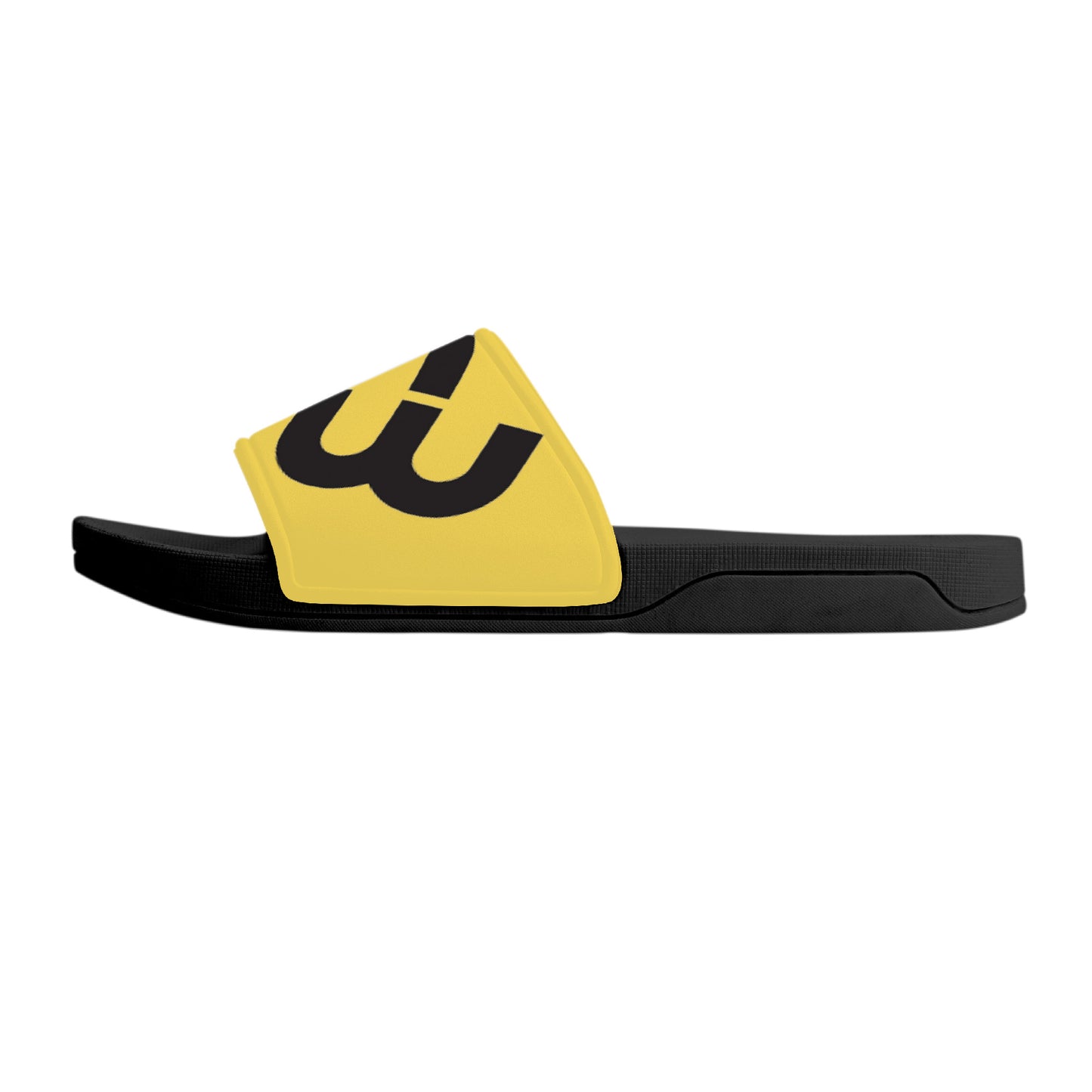 Money Bushae D30 Slide Sandals - Black and Yellow