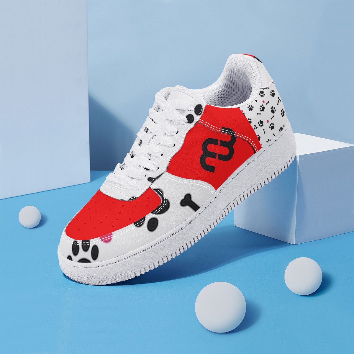 Money Bushae SF_F8 Low Top Unisex Sneaker puppy paws