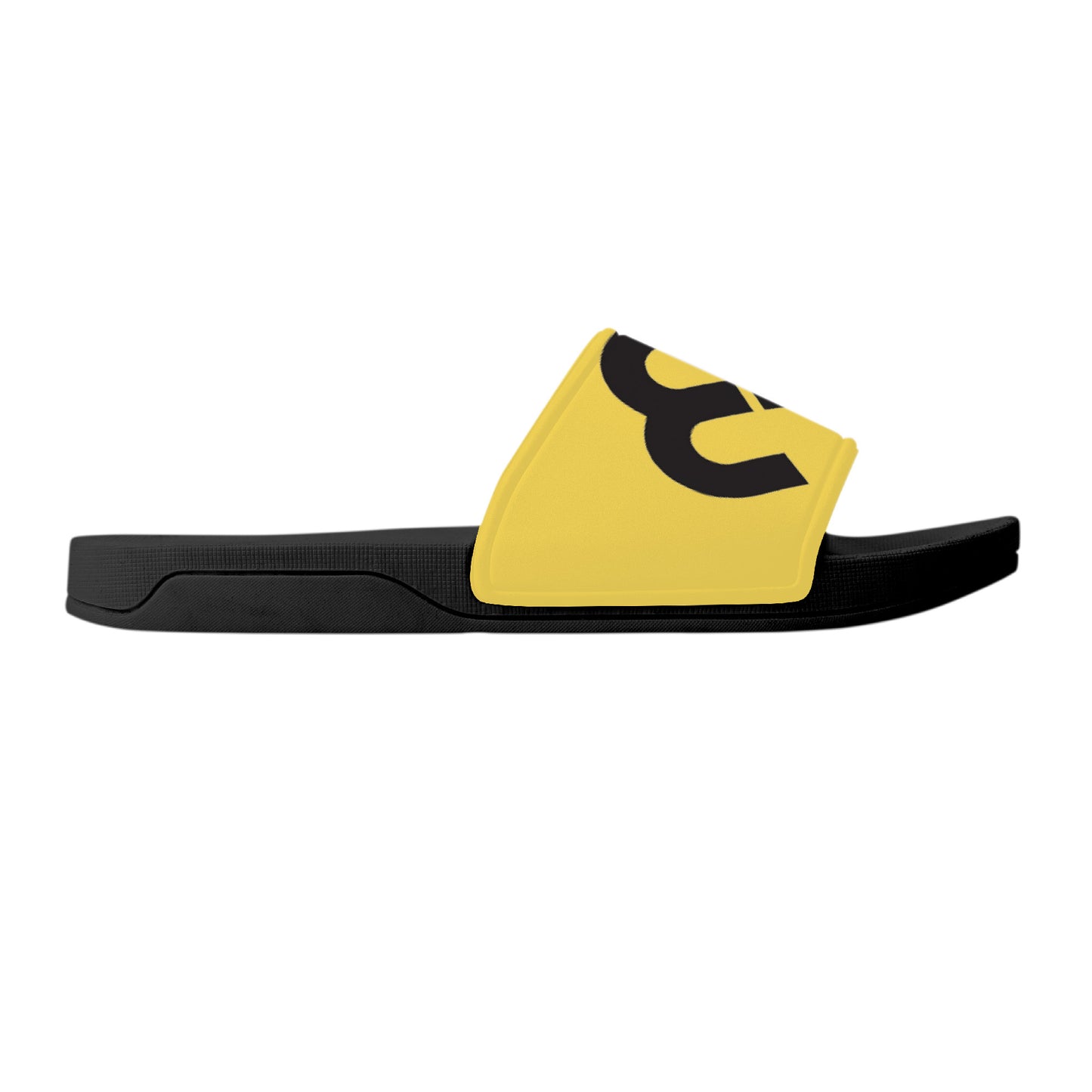 Money Bushae D30 Slide Sandals - Black and Yellow